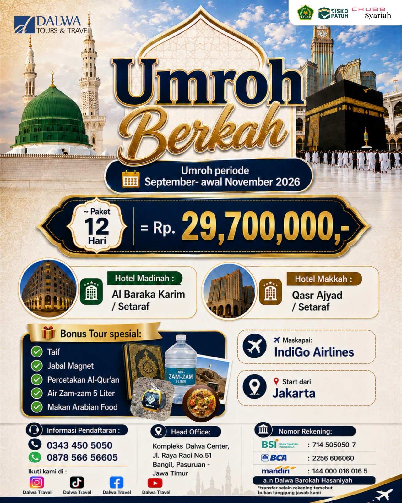 Umroh Berkah 12 Hari